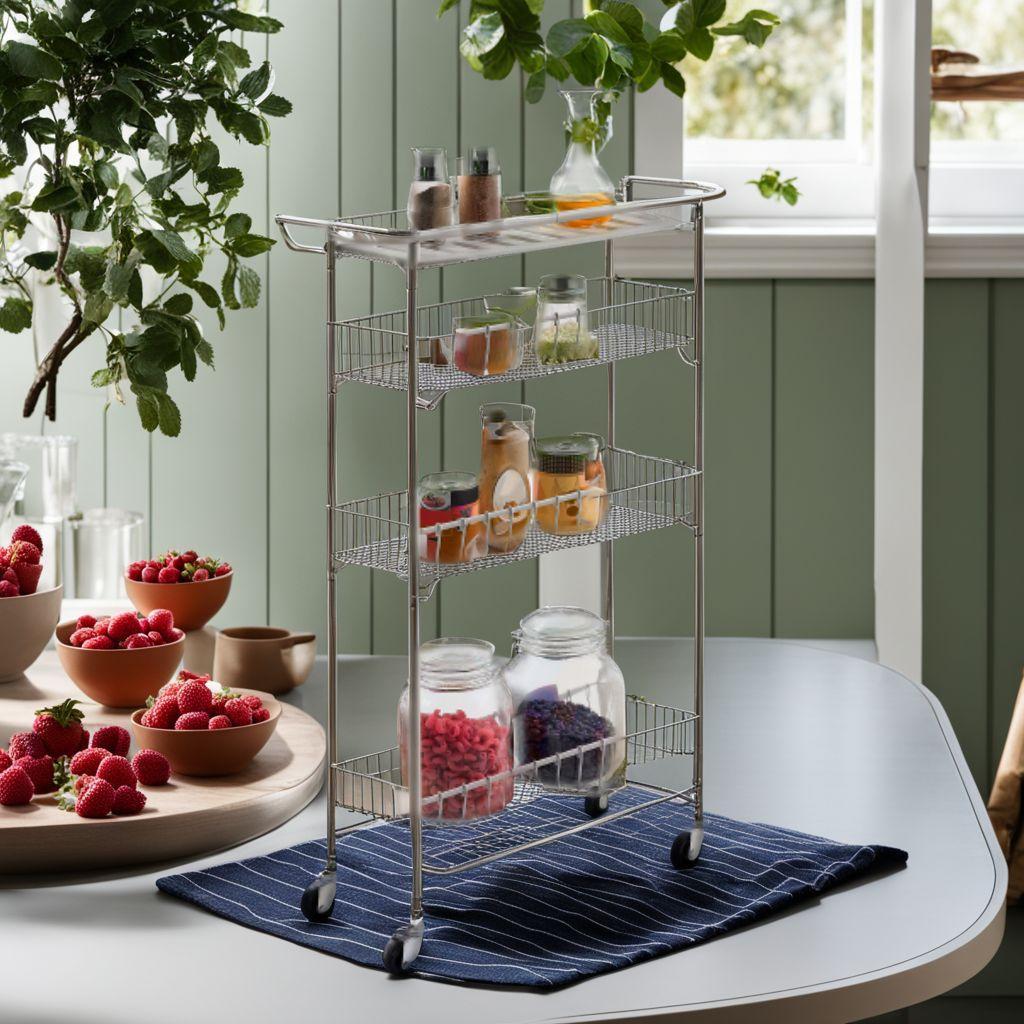 ラック キャスター付きで移動も楽々 収納ワゴン 隙間収納