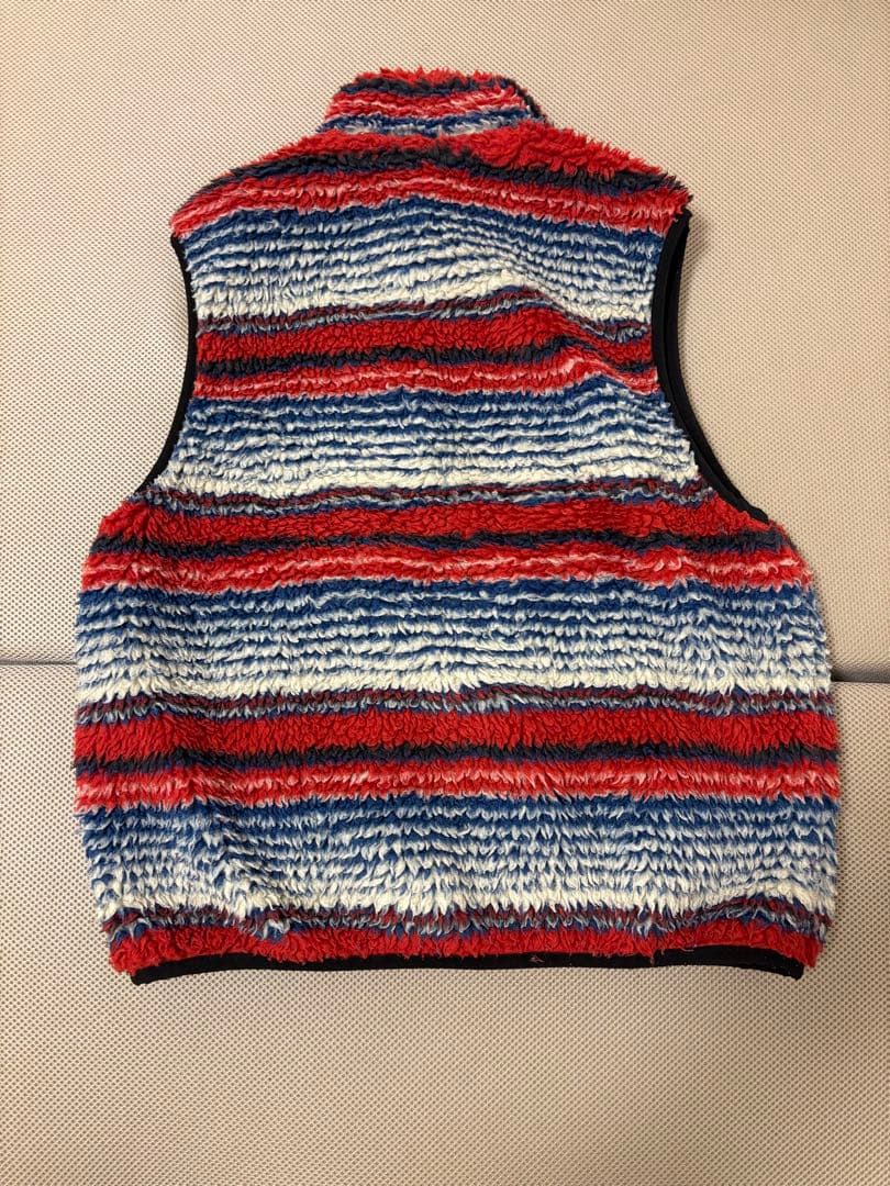 Stussy striped Sherpa vest Mサイズ