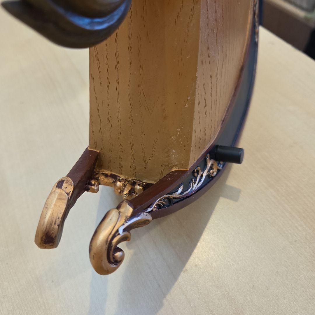 木製馬のロッキングホースクリスマス飾りオルゴール