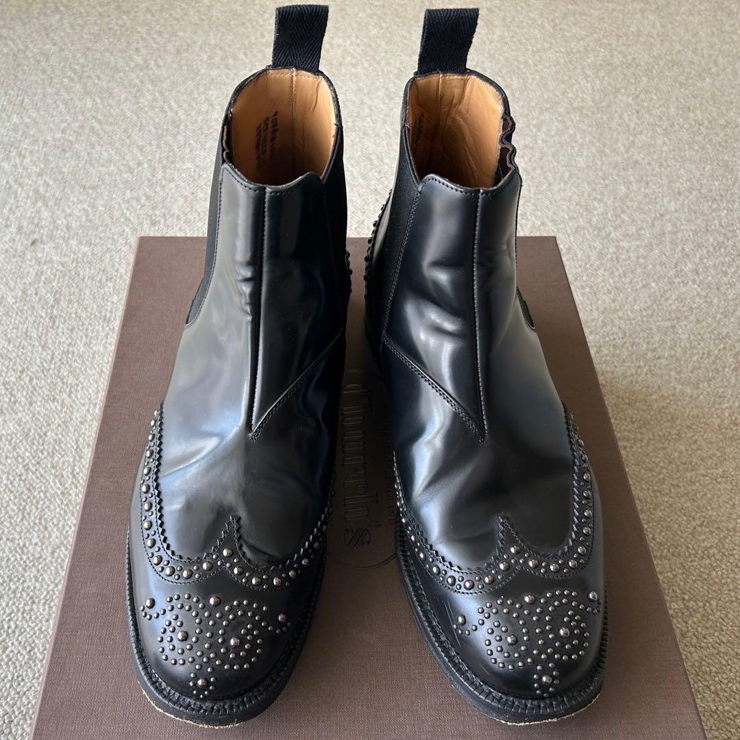 Church's チャーチ スタッズ サイドゴアブーツ