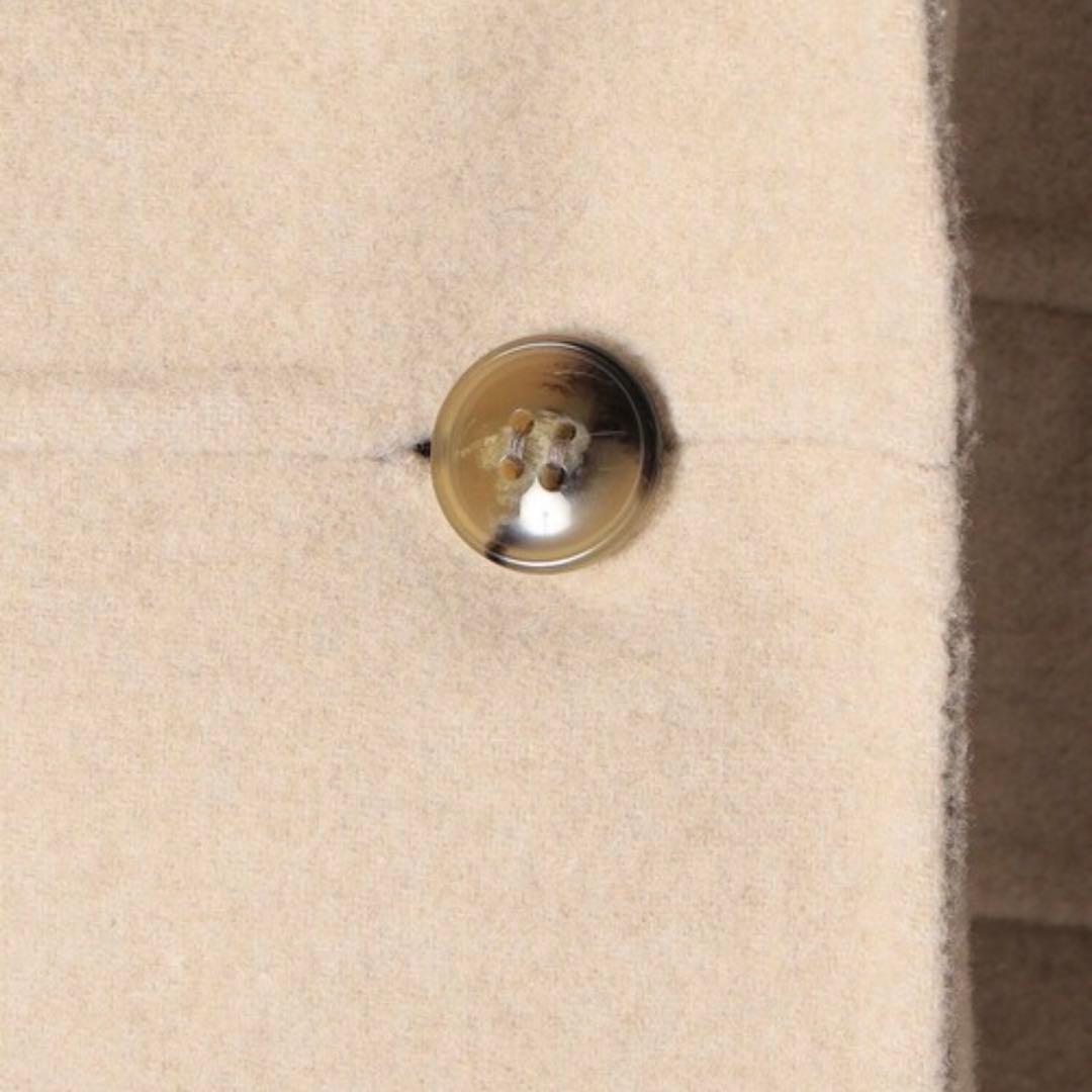 〜12/21 SHIPS any ノーカラーコート　フード　ジャケット ベージュ