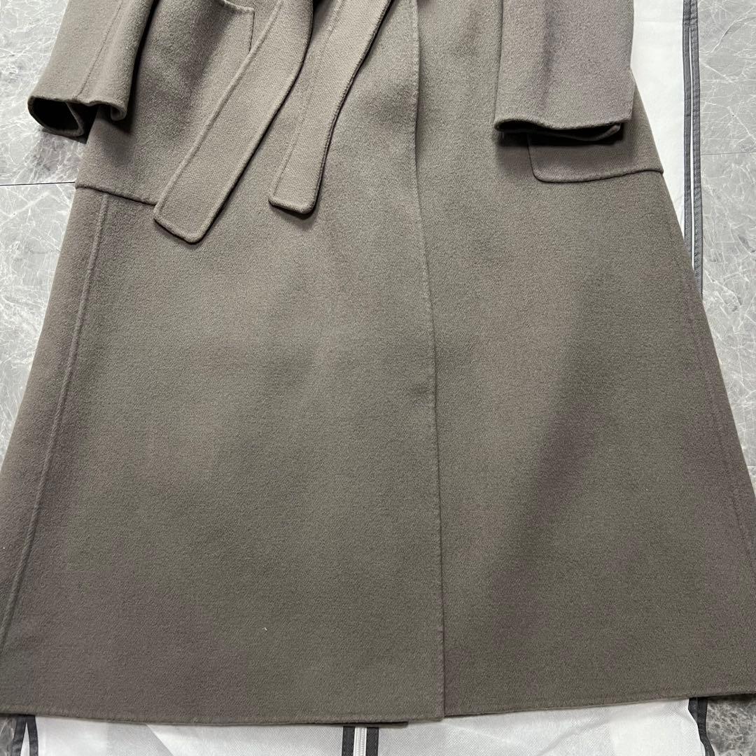 マックスマーラ　ベルテッドコート　クチートアマーノ　ウール　ロング　ベルト　S