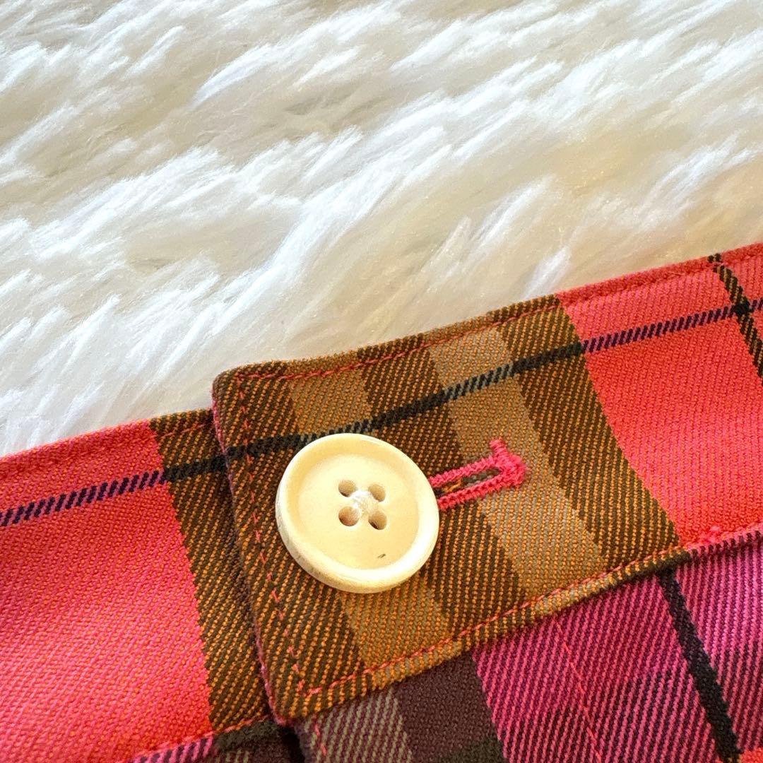 新品未使用品✨パーリーゲイツ S 0 ピンクベース ロゴ刺繍 ゴルフ スカート