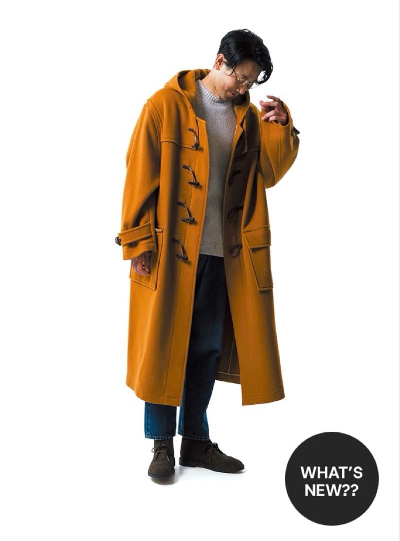 【MONTGOMERY モンゴメリー】Kennington ダッフルコート　黒