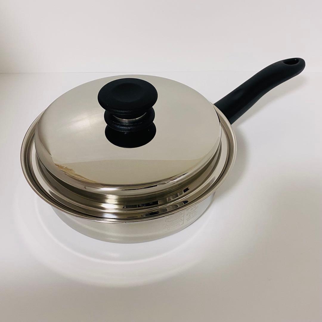 Amway アムウェイ 中フライパン　鍋　未使用　IH対応　ステンレス　高級鍋