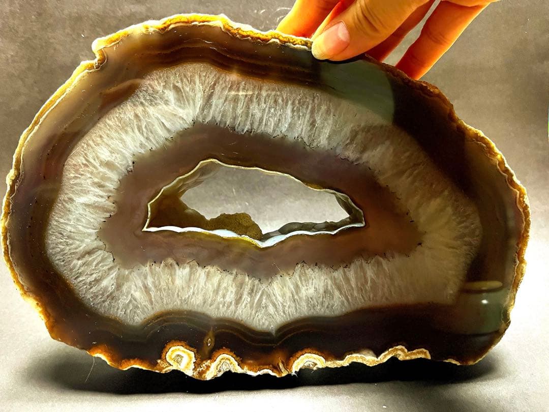 瑪瑙スライス　厚切り　めのうスライス　2,500g超