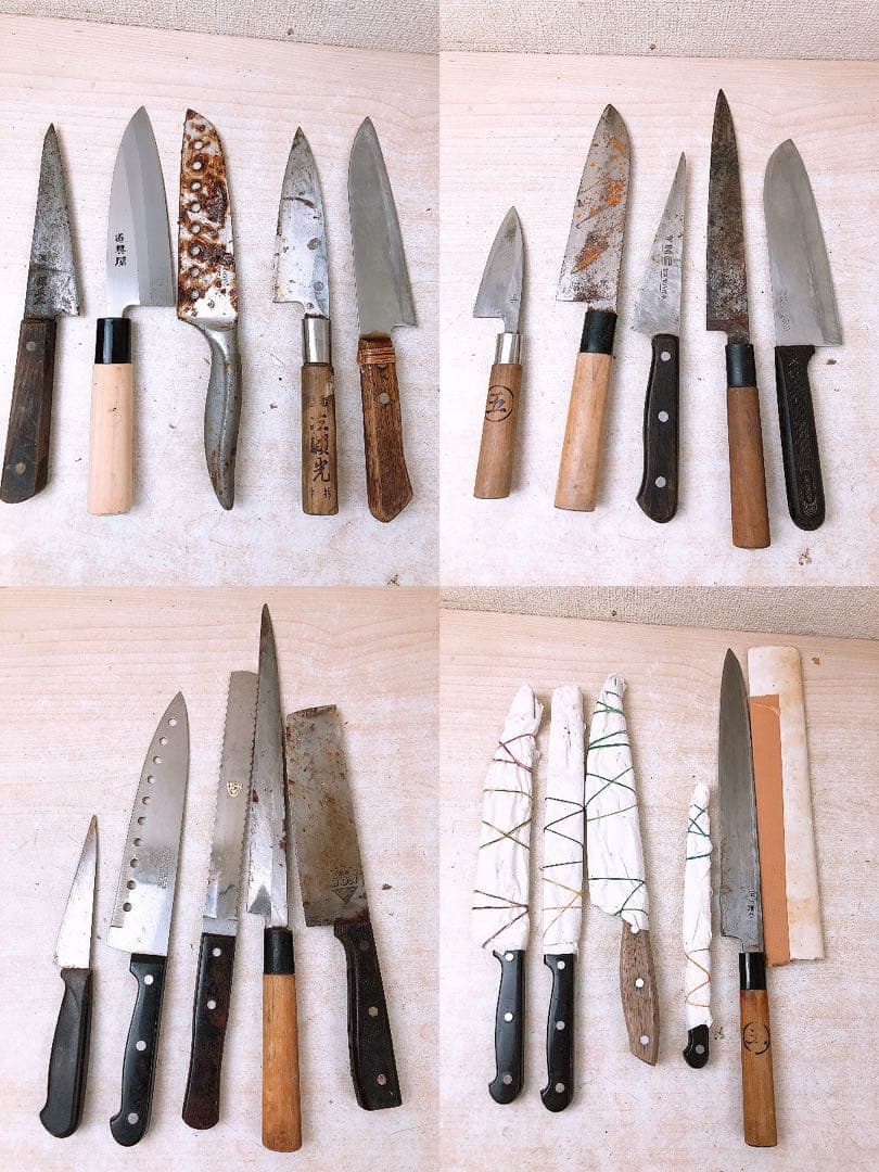 ジ*フ様 包丁 ナイフ 約17.6kgまとめ ペティナイフ 三徳包丁 牛刀 フル