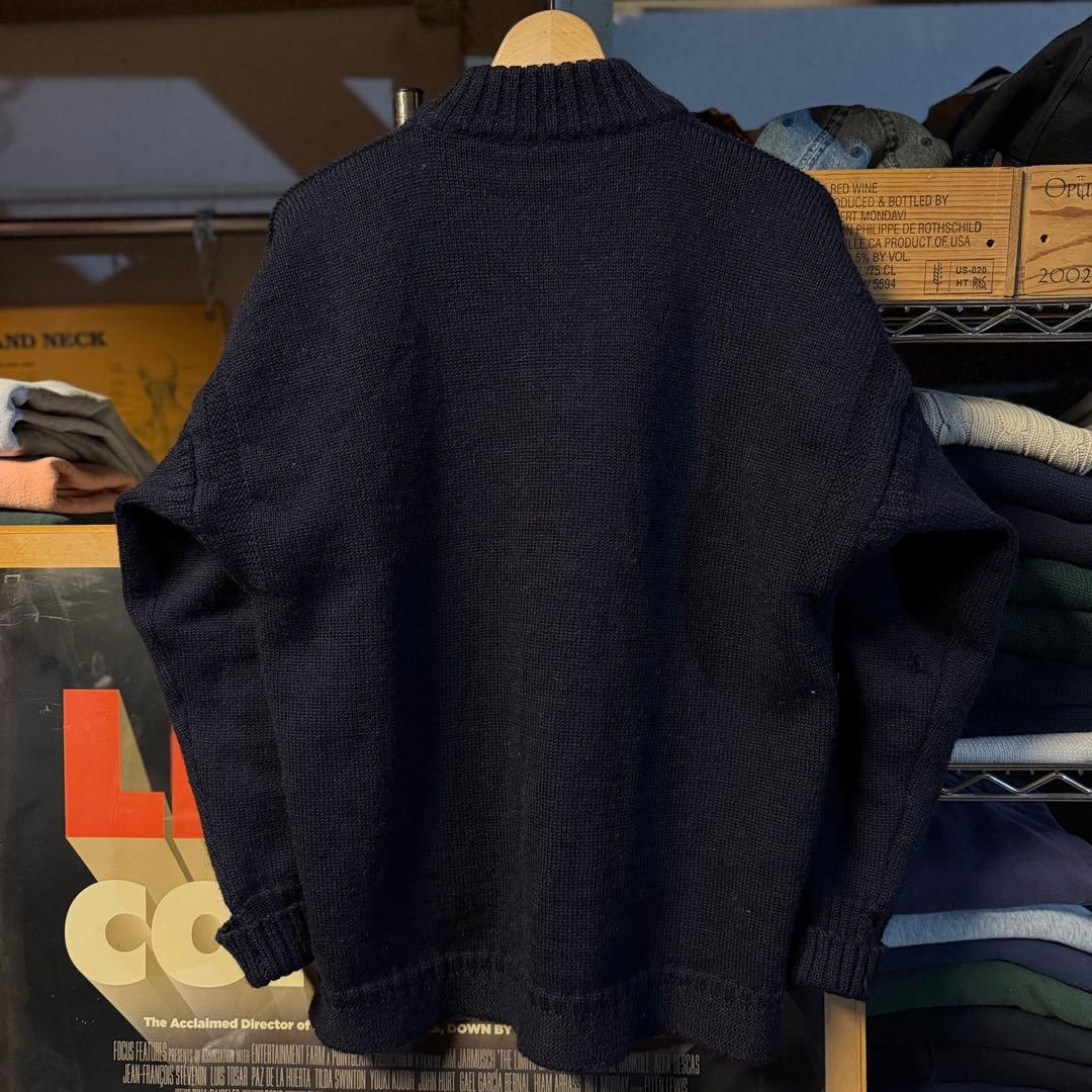 上質 Le Tricoteur ガーンジーセーター カーディガンスタイル