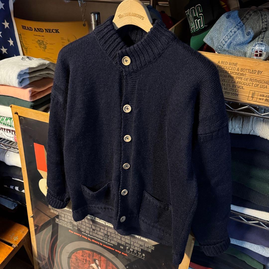 上質 Le Tricoteur ガーンジーセーター カーディガンスタイル