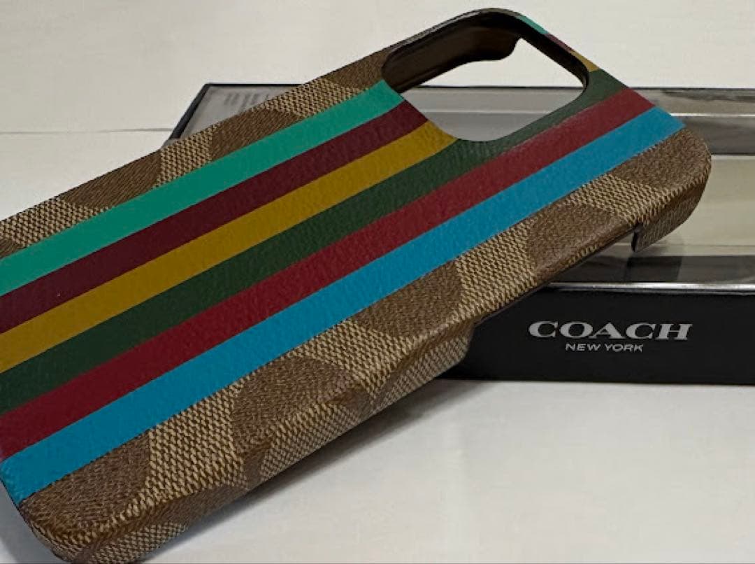 COACH ストライプ iPhone用ケース コーチ iPhone13 pro