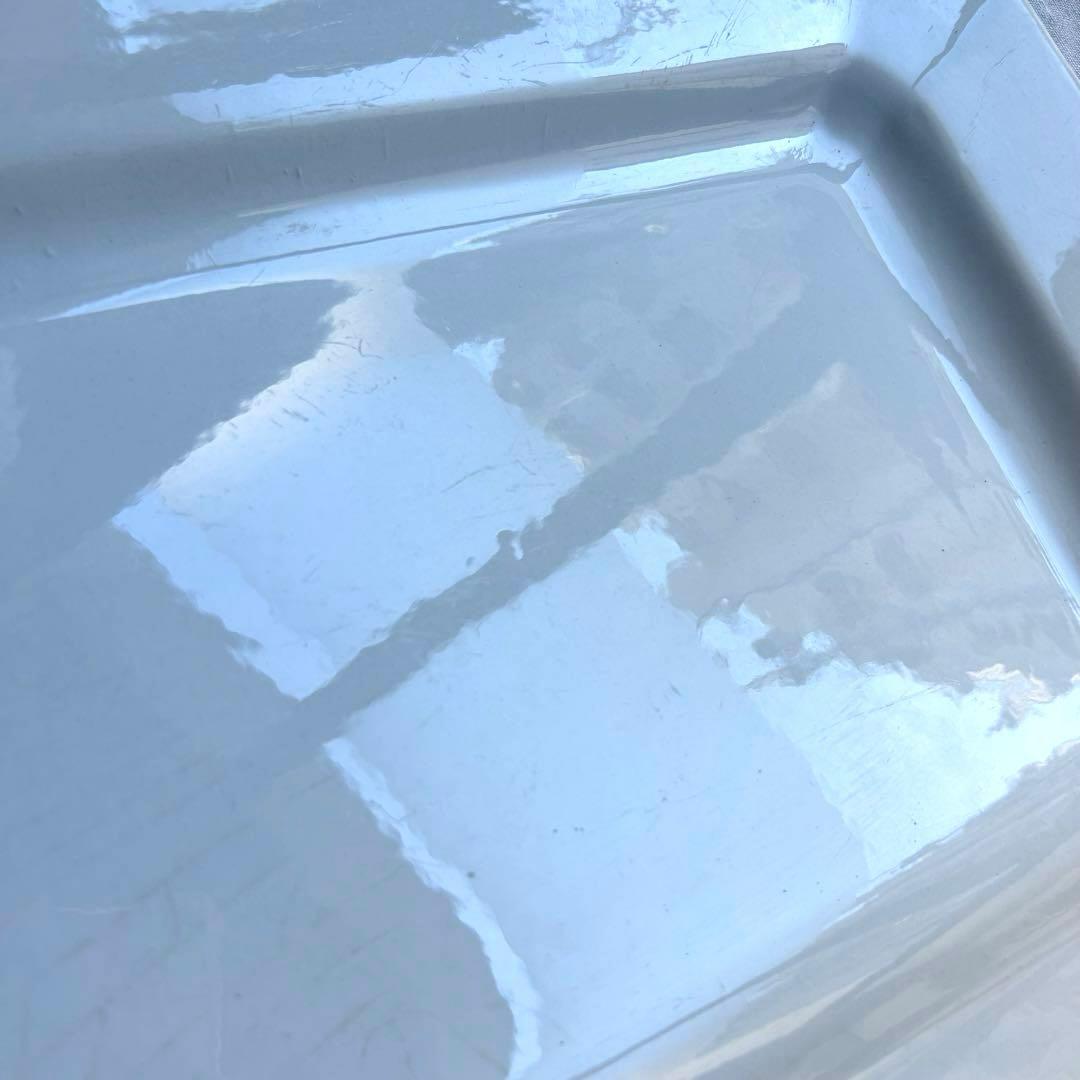 フランスアンティーク　スクエア　レクタングル　隅切り皿　大皿　八角形　長方形皿