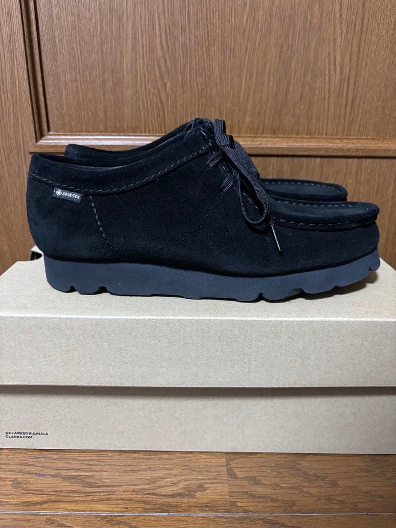 Clarks ワラビー　GORE-TEX 黒