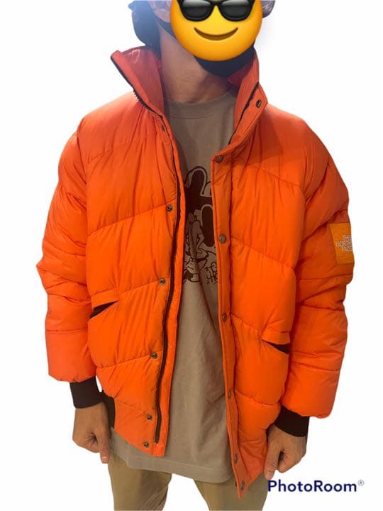 the north face ノースフェイス　ダウンジャケット　オレンジ