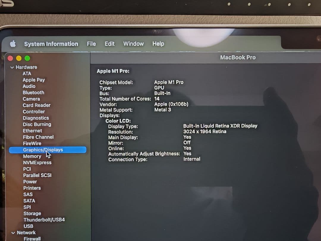 Apple MacBook M1 Pro 14インチー 日本語配列