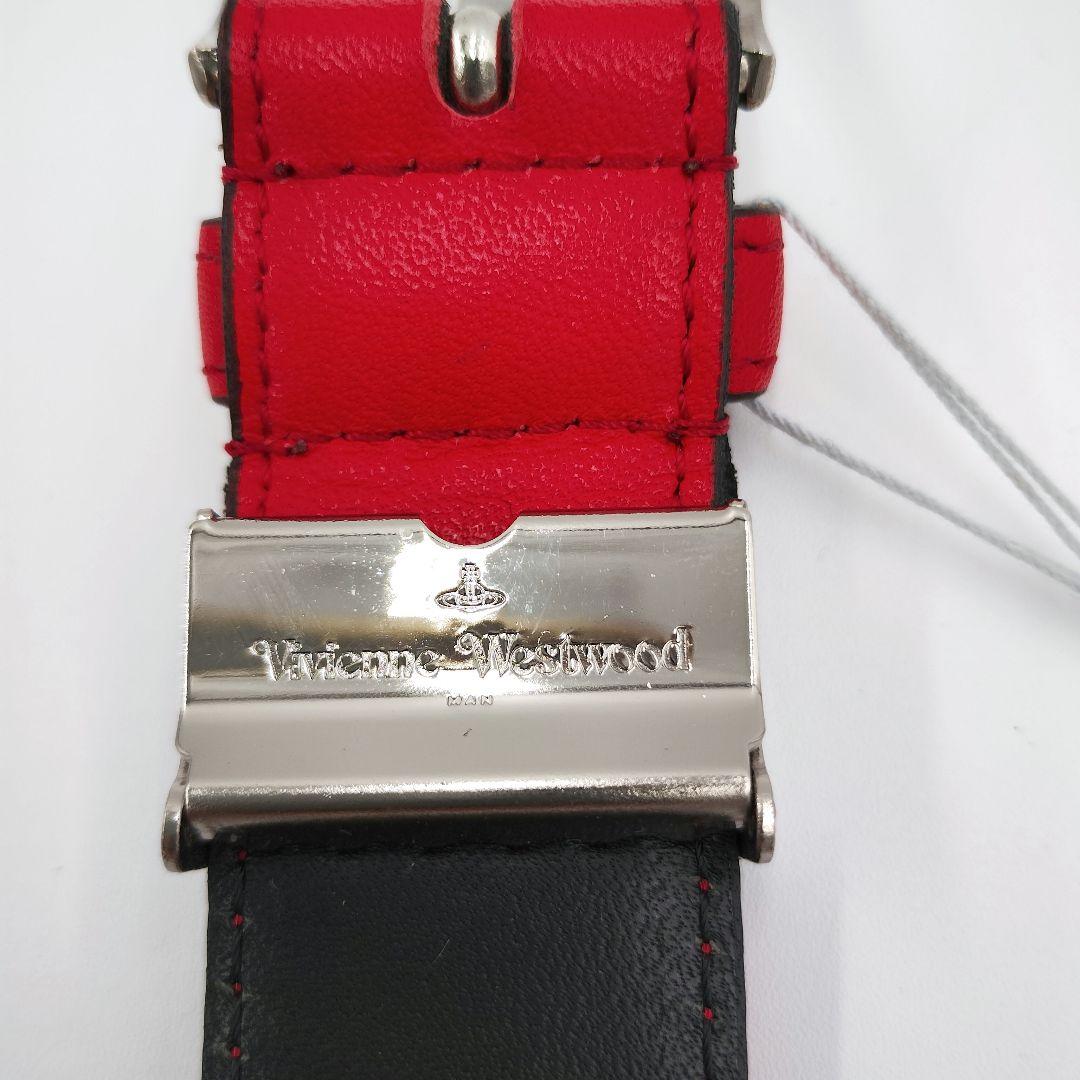 Vivienne Westwood✨️オーブ　バックル　ベルト　シルバー　レッド