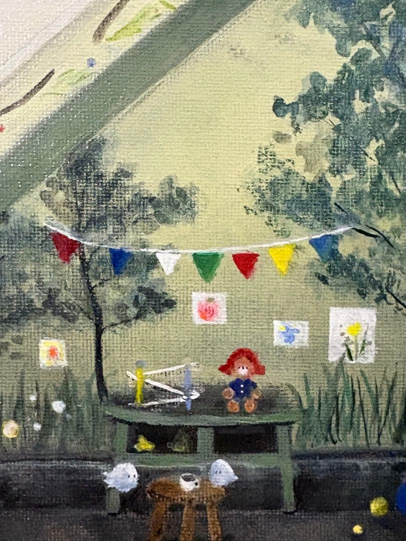 House sitting アクリル画　F3