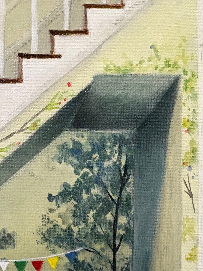 House sitting アクリル画　F3