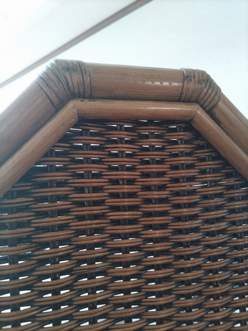 藤　ラタン　パーテション　4連　衝立　間仕切り