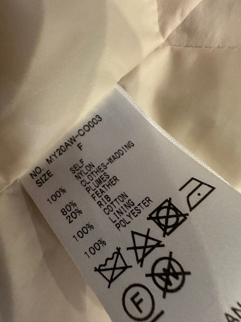 マイラン　ダウン　ポンチョ　ケープ