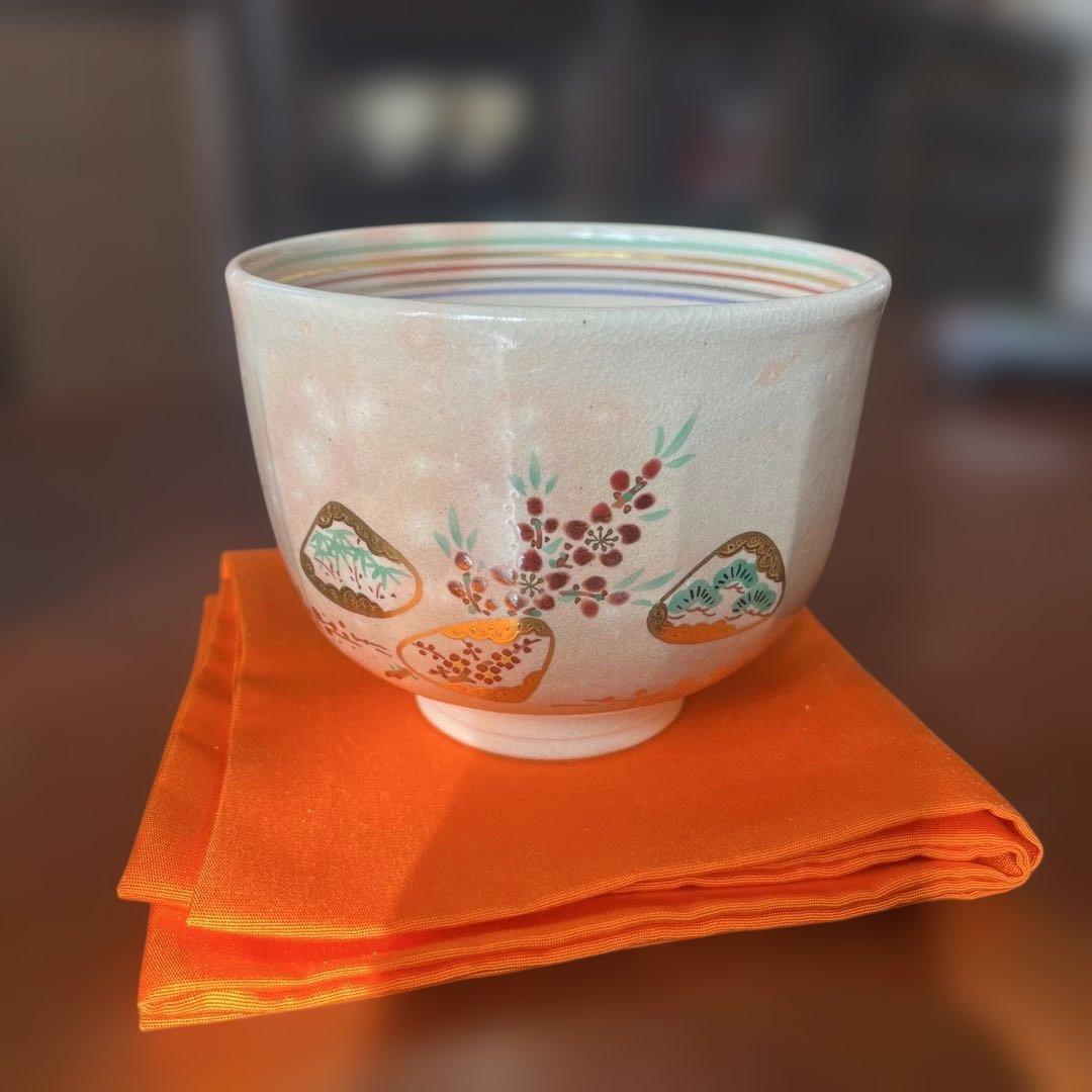 乾山写　内裏雛　茶碗