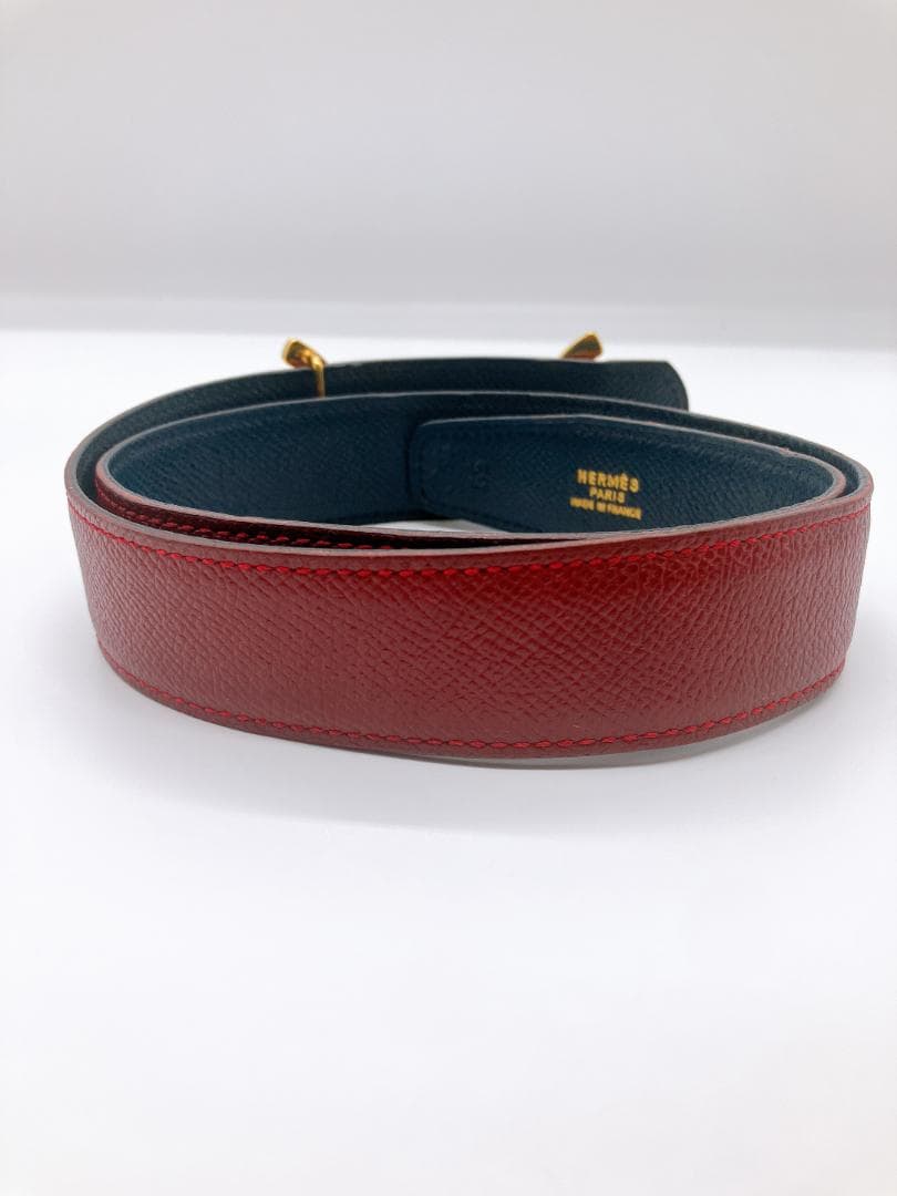 HERMES ホースビット リバーシブル ♯85 ベルト クシュベル OZ刻印