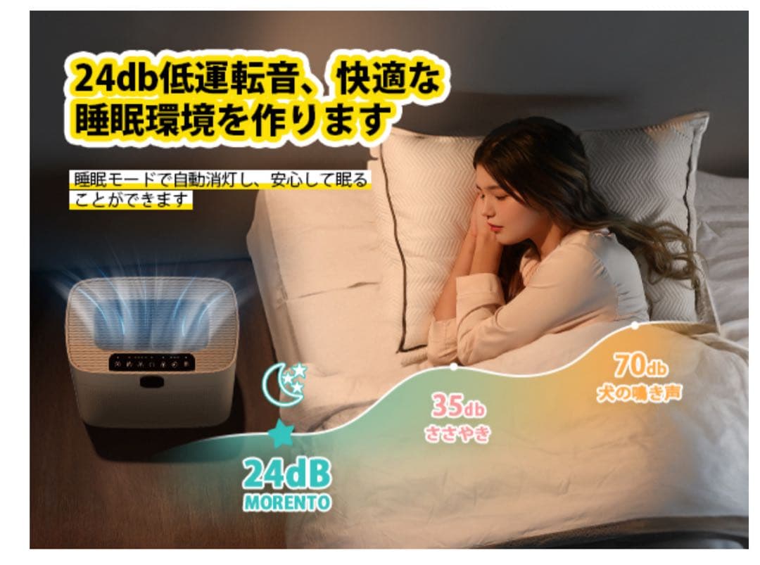 空気清浄機 70畳 リビング 脱臭 PM2.5自動検知 ほこり カビ 簡単お手入