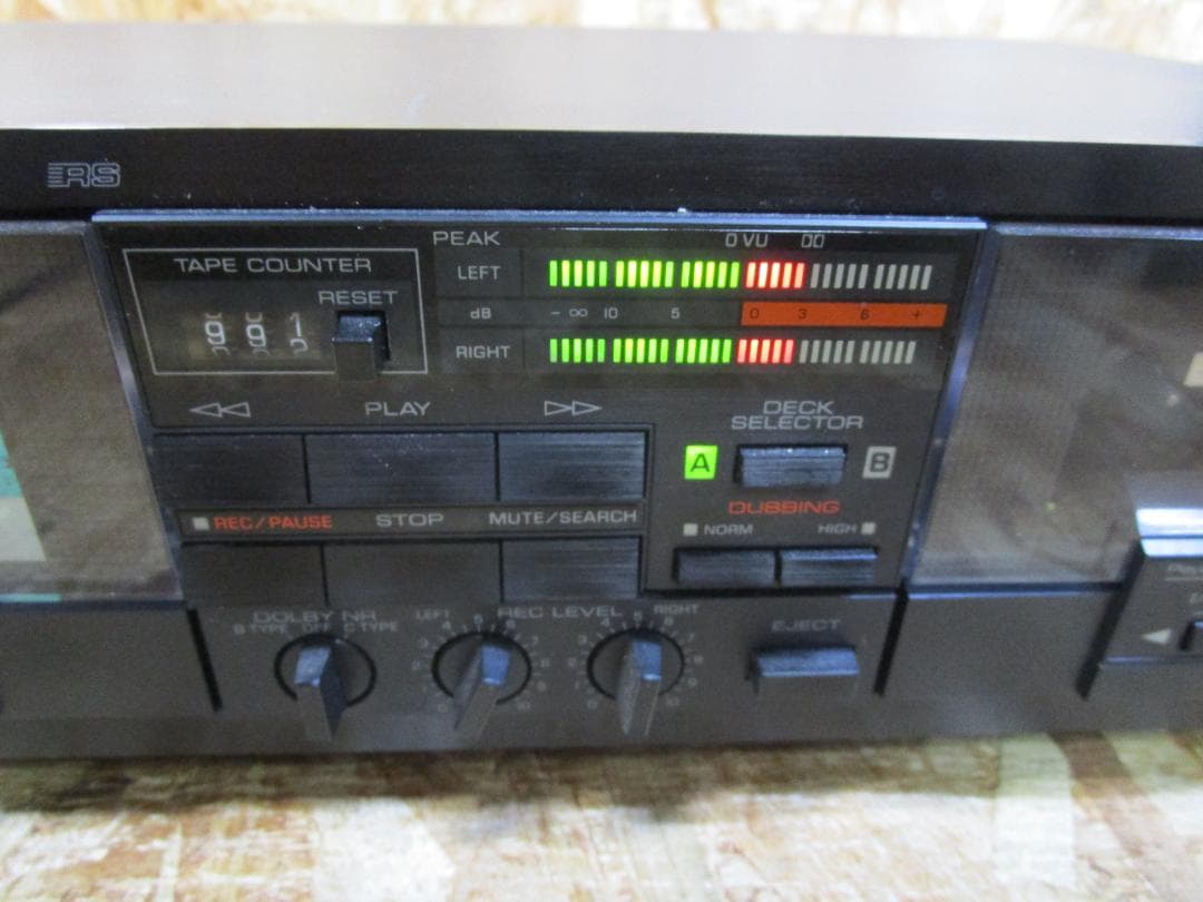 （希少・動作品）ヤマハカセットデッキKX-W500　ダブルリバースカセットデッキ