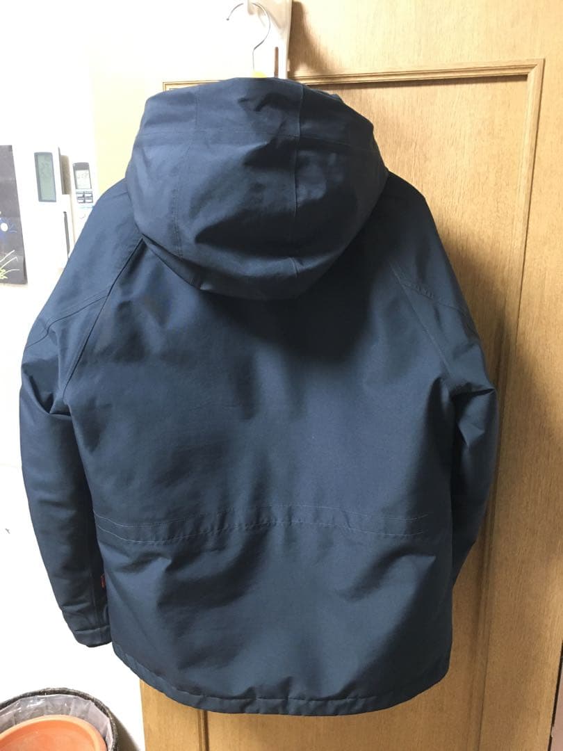 ゴアテックスダウンウールリッチWOOLRICH 紺色 良好　Lサイズ