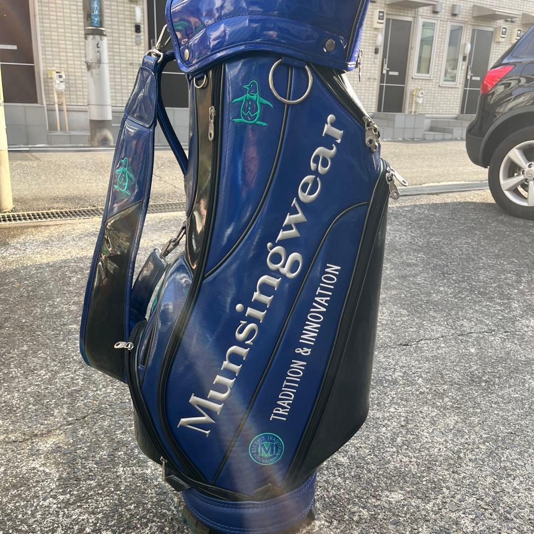 Munshigear 青 キャディバッグ