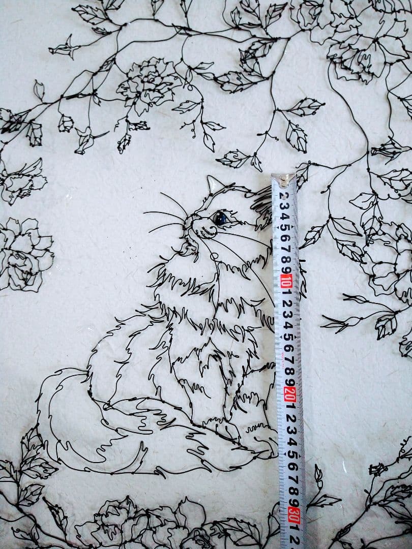 そらページ　つる薔薇　猫　（小鳥追加）