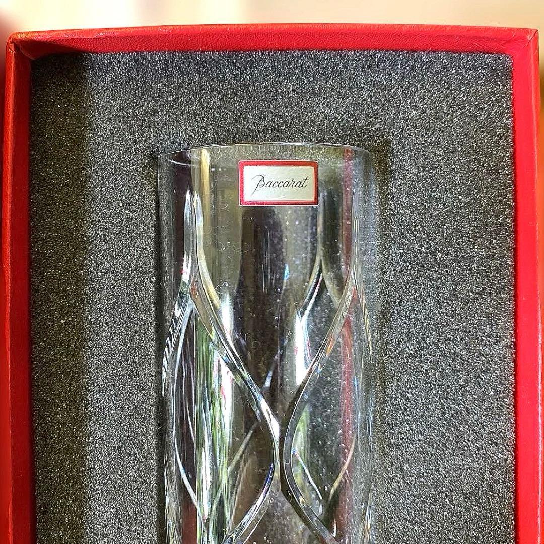 バカラ 美品 Baccarat 花瓶 一輪挿し クリスタル 高さ20cm