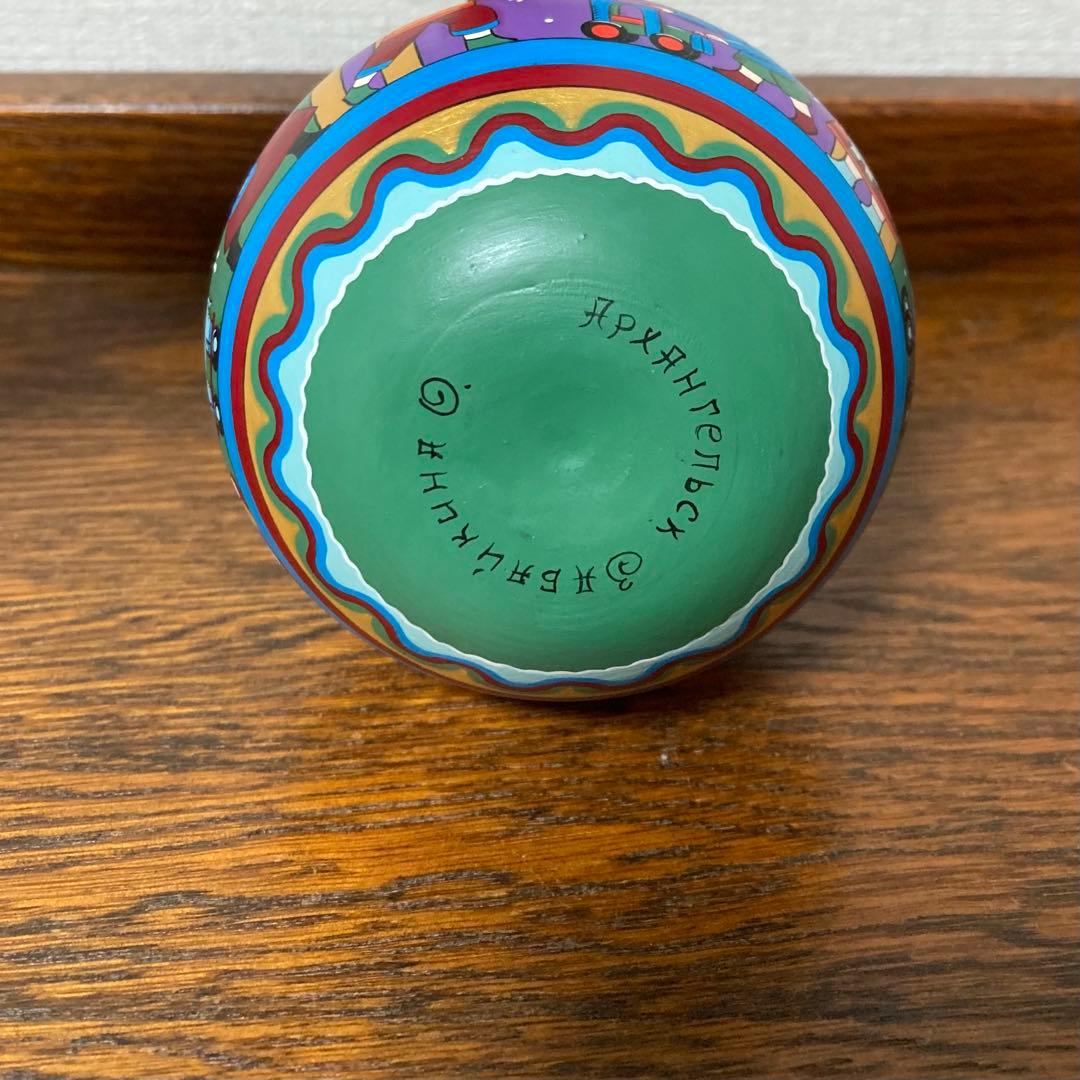 ロシア雑貨☆起き上がりこぼし♪『Toy shop』マトリョーシカ オリガ作