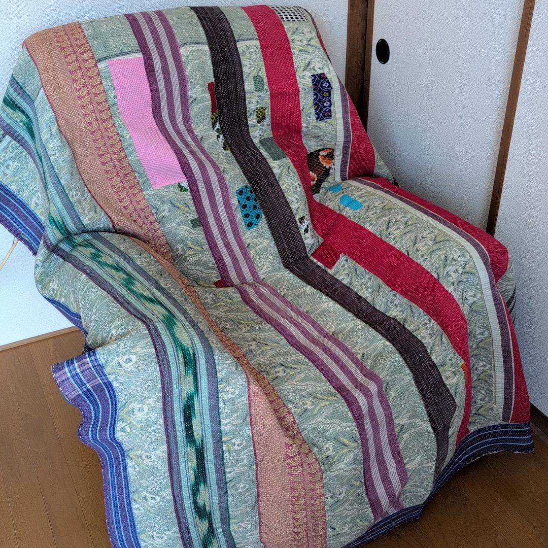 ボヘミアンインテリア ヴィンテージカンタキルト ラリーキルト 617