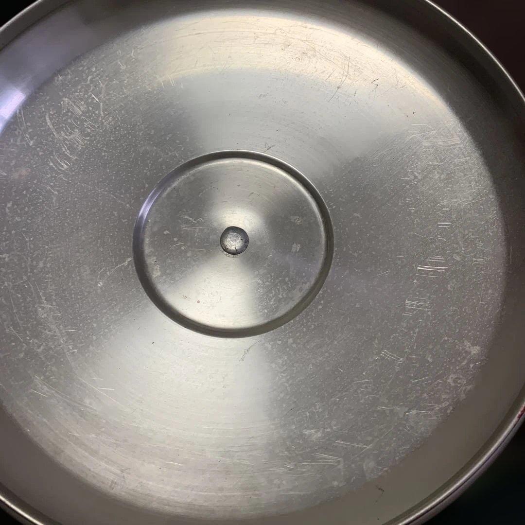 【中古】紫色の土鍋 金属製蓋付き19-375