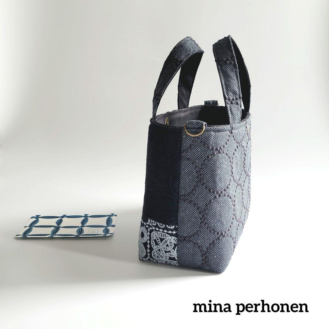 【訳有り品】ミナペルホネン　パッチワークシンプルトートバック