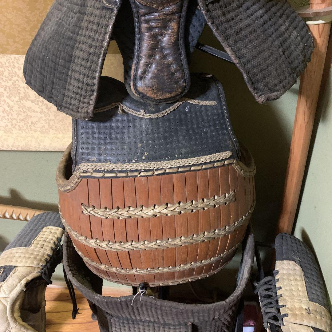 剣道防具　レトロ　スタンド付き　送料込み　骨董　昭和10年