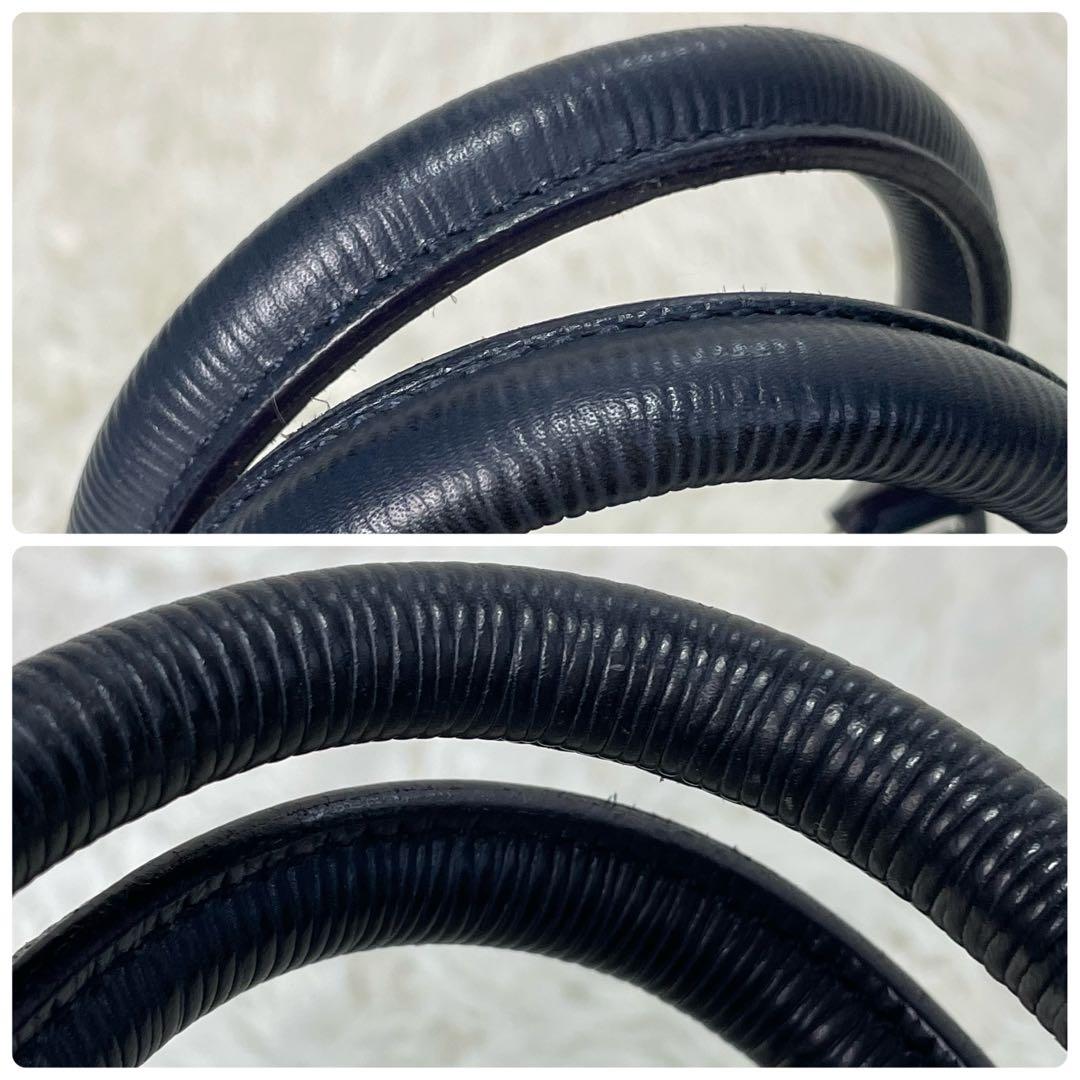 美品 aniary アニアリ ブリーフケース ビジネスバッグ レザー ネイビー