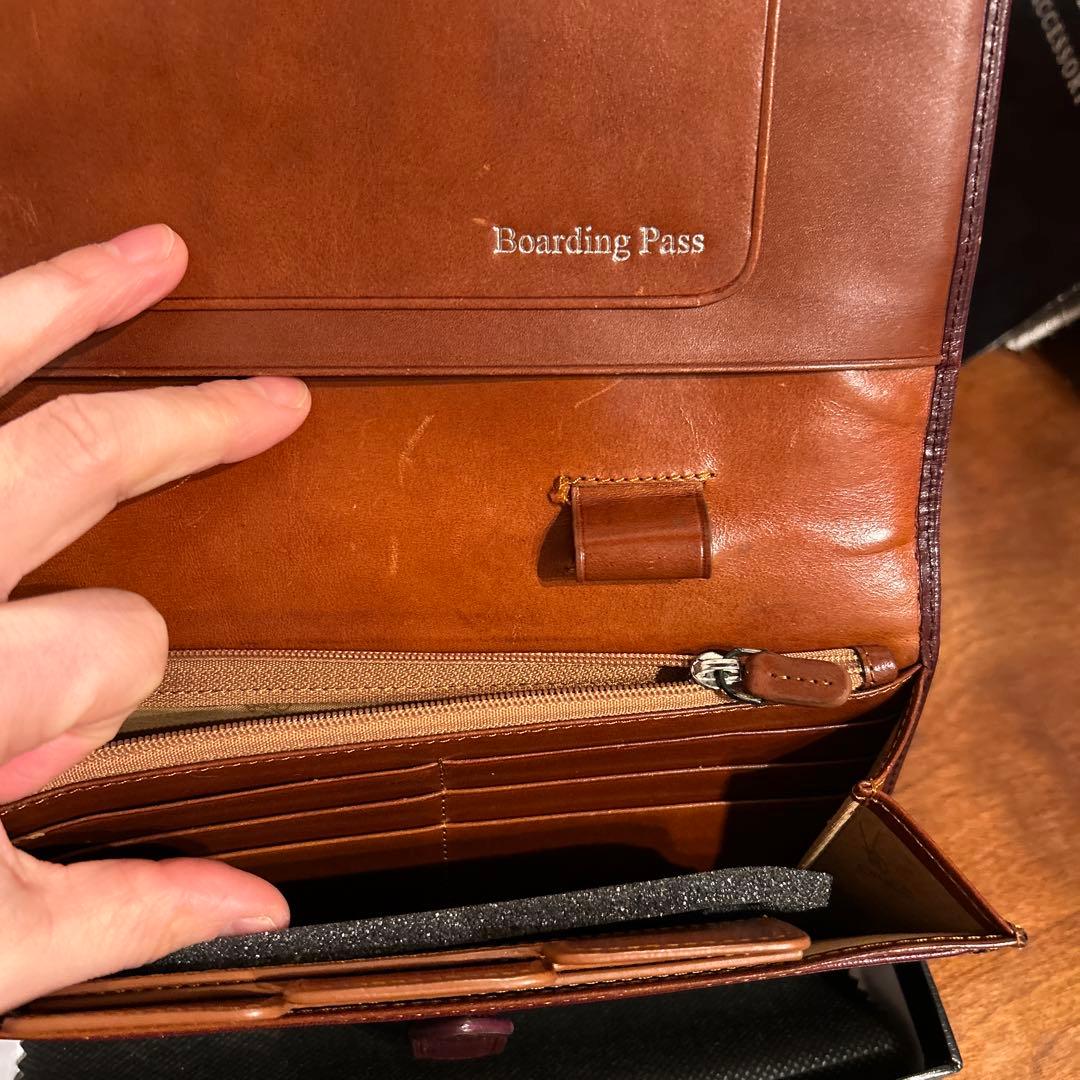 ORICE バーガンディ パスポートケース S-2152