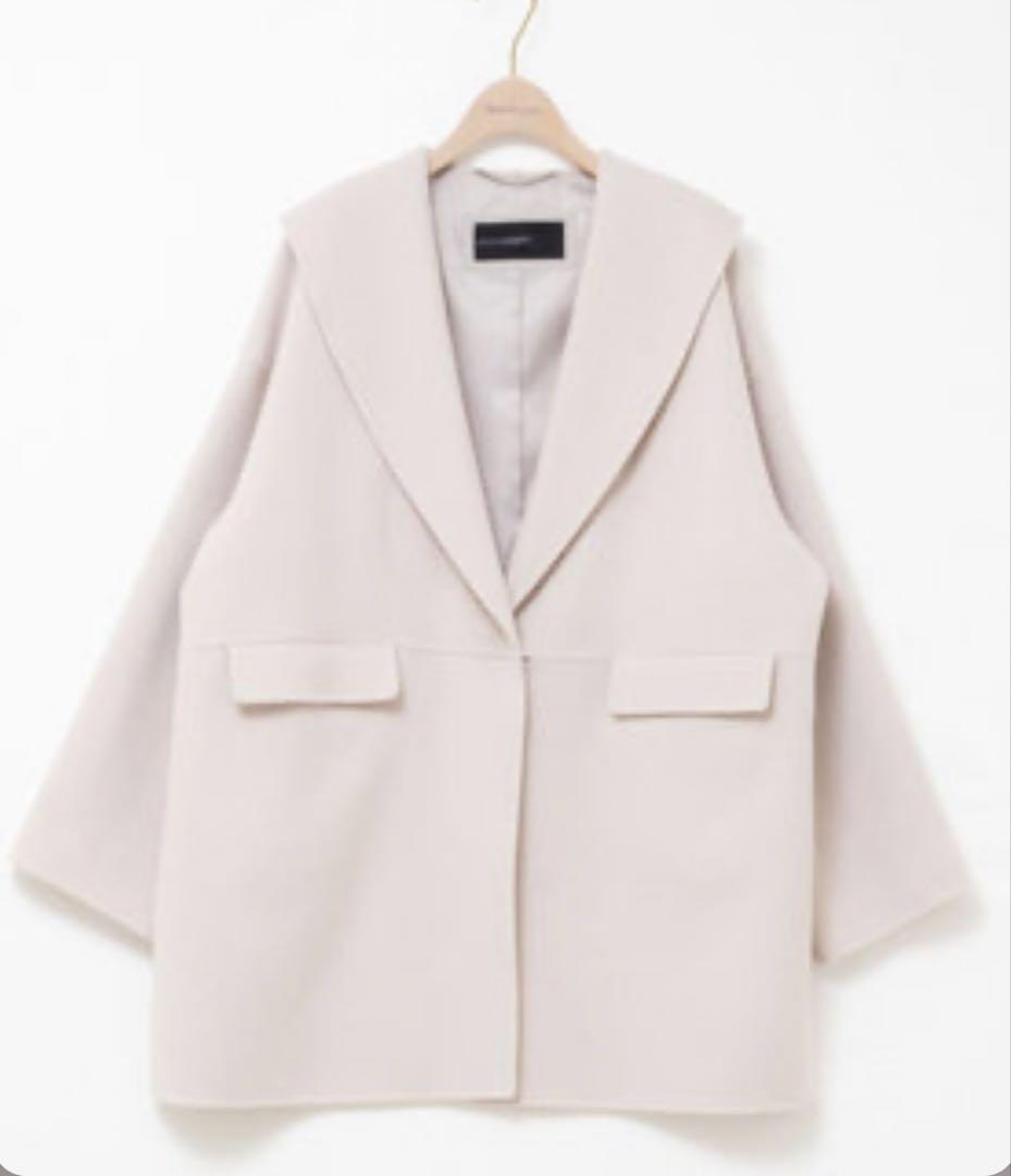 NOLLEY'S sophi リバーショールコート　ネイビーsサイズ