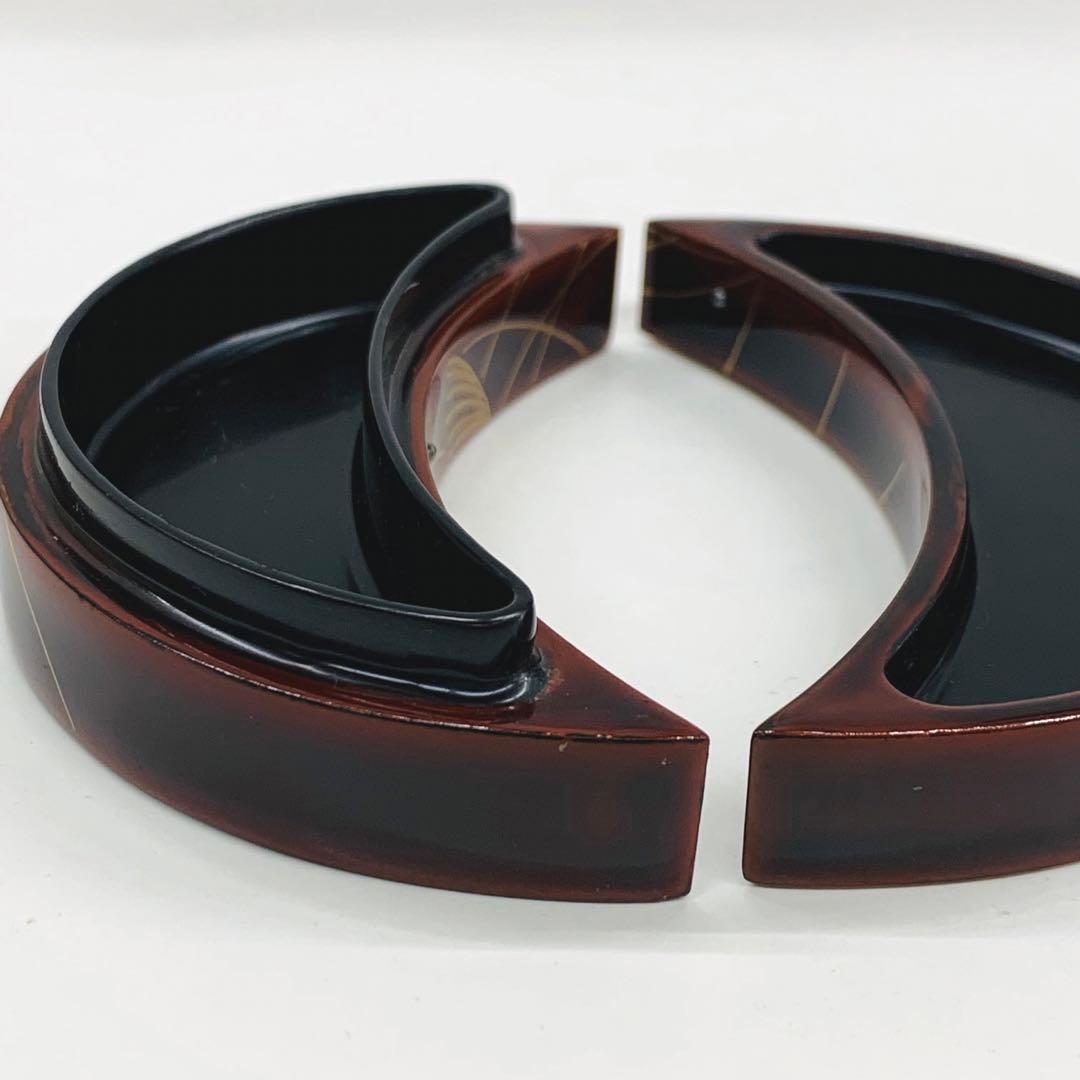 【香合　金ぼかし芒蒔絵三日月】箕輪一星　共箱