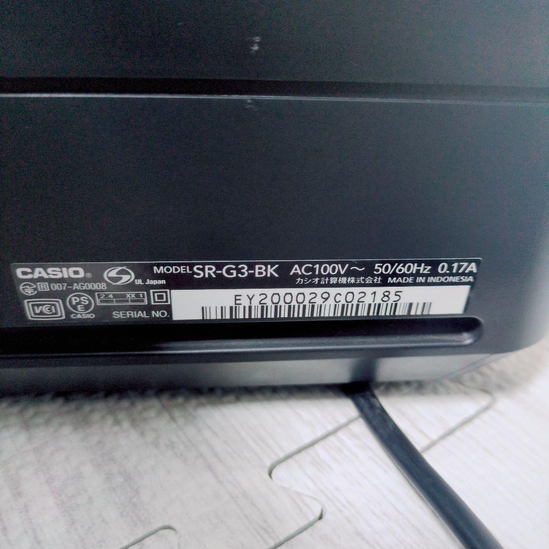 【美品】CASIO カシオ レジスター SR-G3-BK