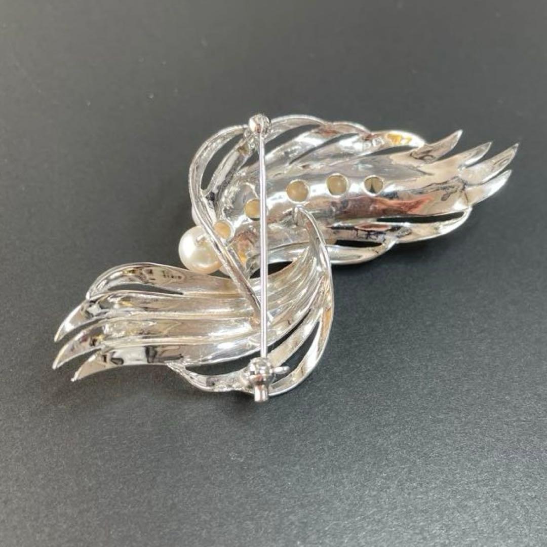 タサキ　パールブローチ　あこや真珠　入学式　卒業式　本真珠　コサージュ　刻印