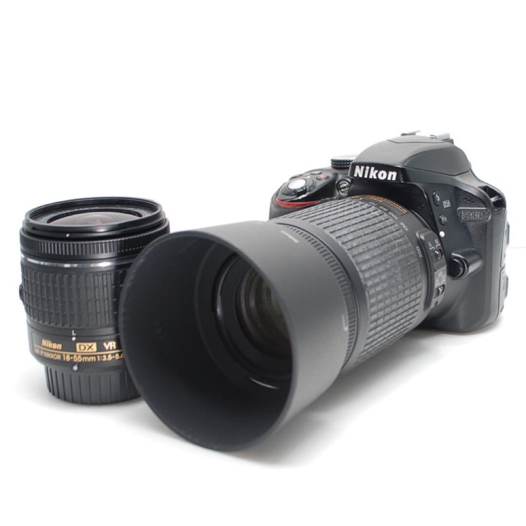 ❤️美品❤️Nikon D3300 ダブルレンズセット 付属品豊富 高画質な撮影