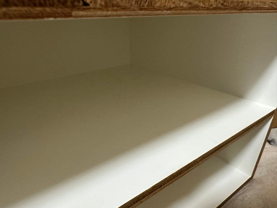 LAUAN SHELVES ラワンシェルブズ ホワイト　3段