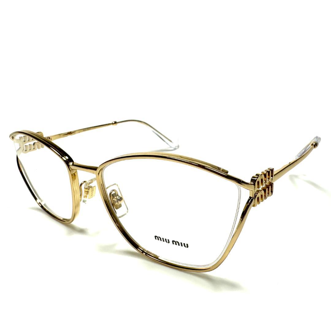 【極美品】miumiu Eyewear Gold Logo Sunglasses