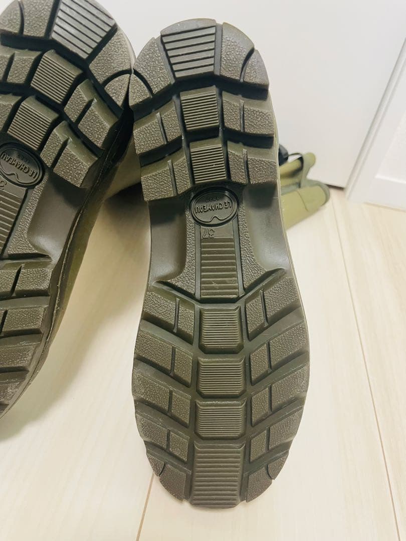 美品　ルシャモー ラバーブーツ レインブーツ LE CHAMEAU