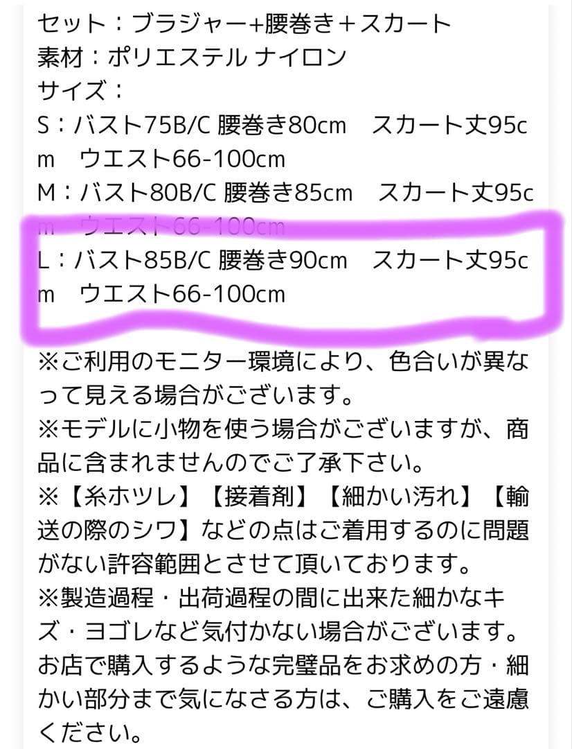 衣装　ベリーダンス セットアップ　Ｌサイズ　パープル