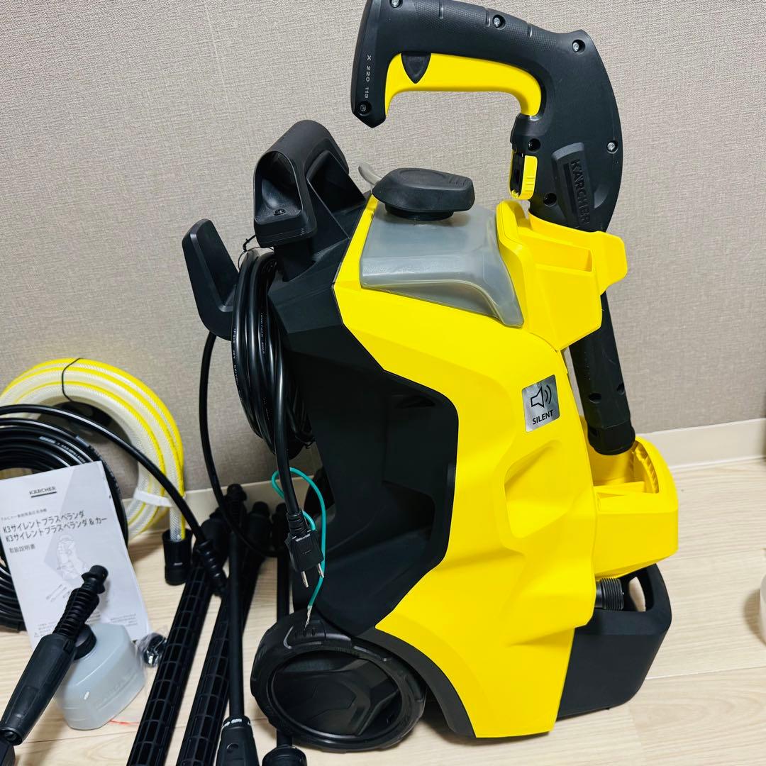 K3サイレントプラスベランダ&カー水冷式モーター高圧洗浄機西日本用(60Hz)