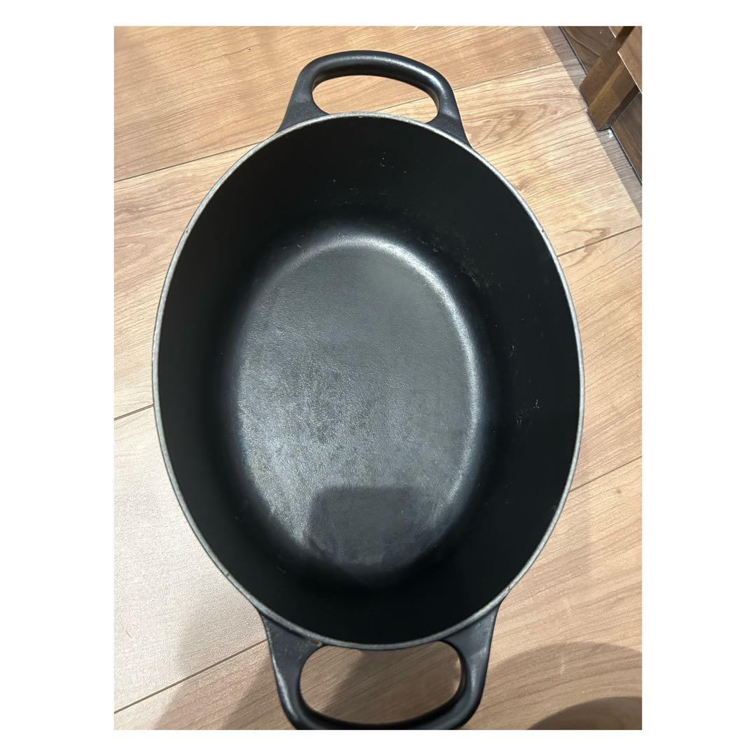 LE CREUSET オーバル 両手鍋 25cm ブラック