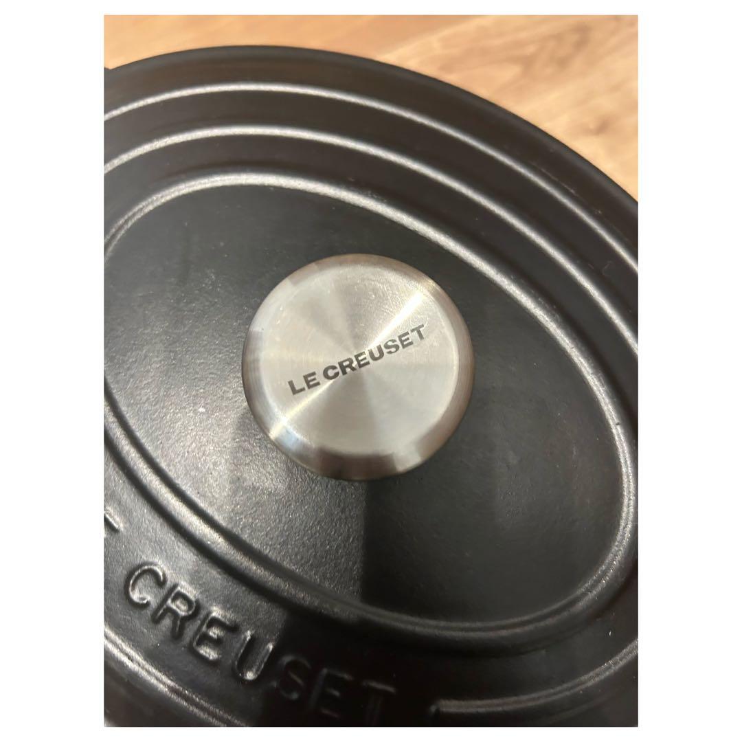 LE CREUSET オーバル 両手鍋 25cm ブラック